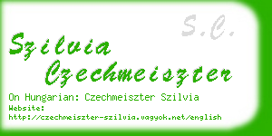 szilvia czechmeiszter business card